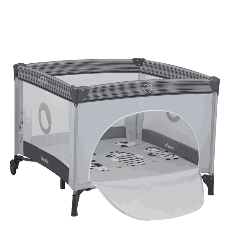 Lionelo, Bonnie, kojec dla dzieci, Grey Stone