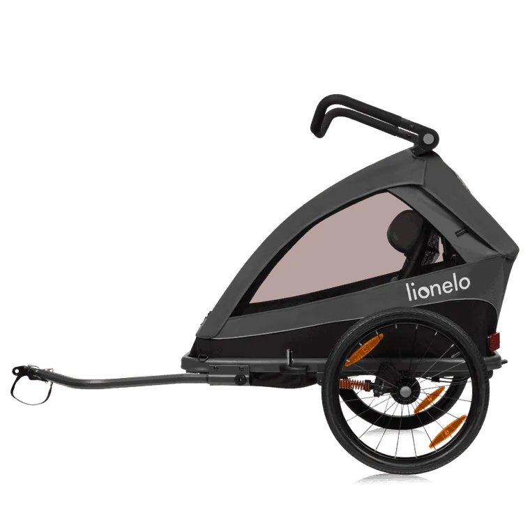 Lionelo, Cama, przyczepka rowerowa, Grey Graphite