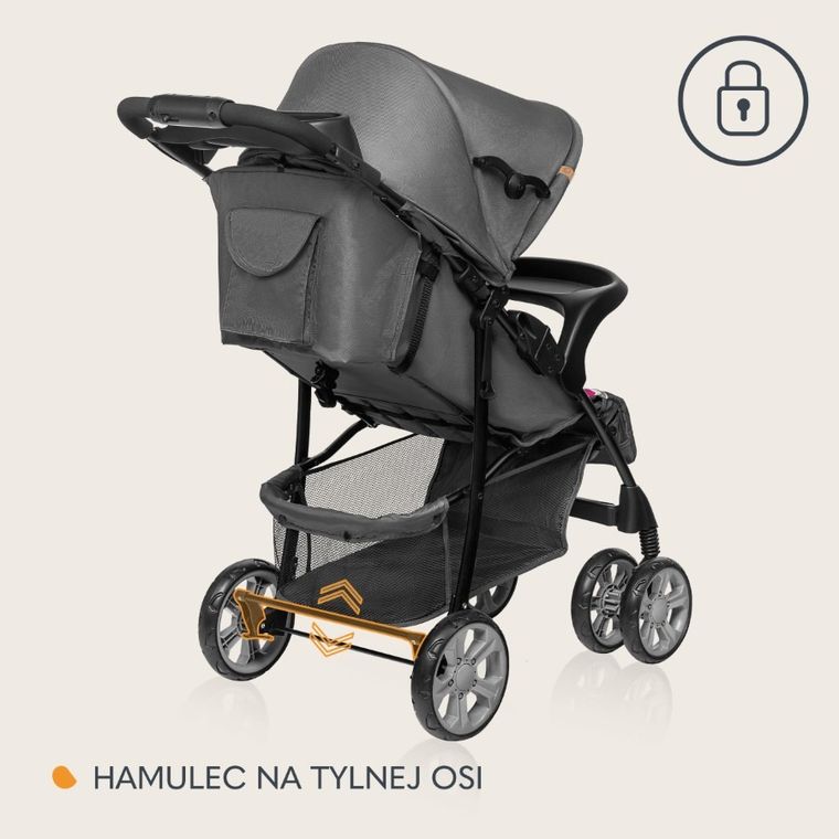 Lionelo, Emma Plus, wózek spacerowy, Pink Scandi