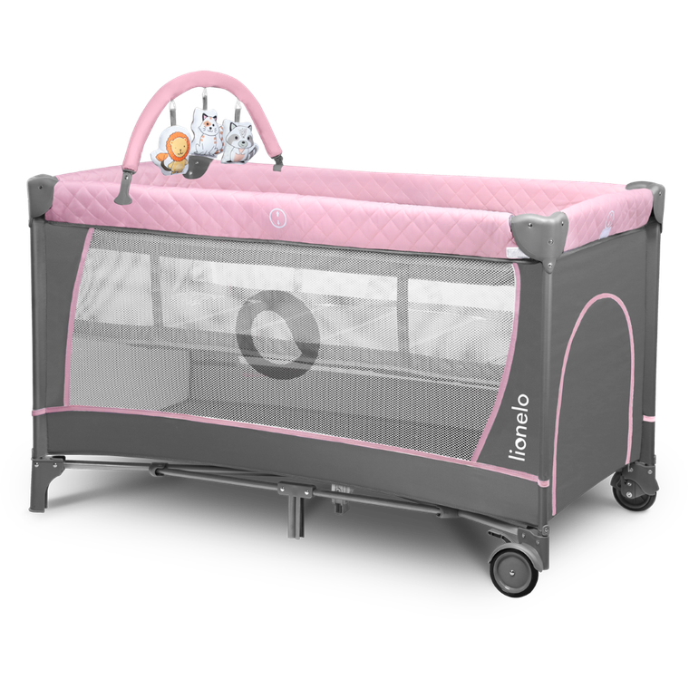 Lionelo, Flower, łóżeczko turystyczne, Flamingo