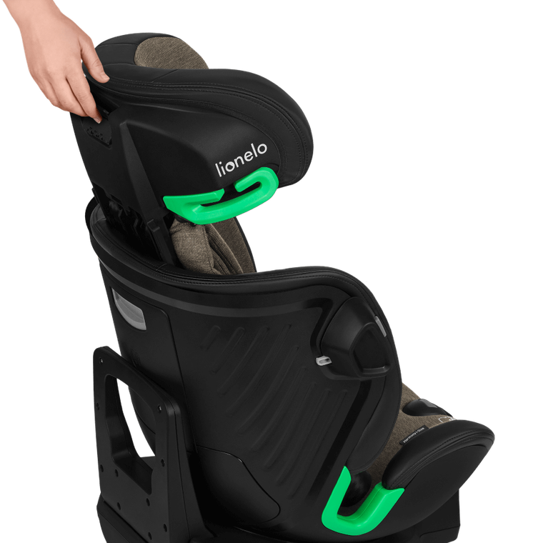 Lionelo, Harmony, I-Size, fotelik samochodowy, Olive Leather, 40-150 cm