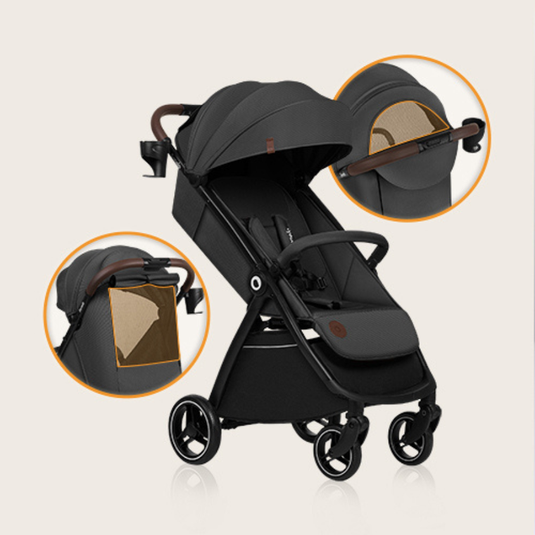 Lionelo, Ingrid, wózek spacerowy, Grey Stone