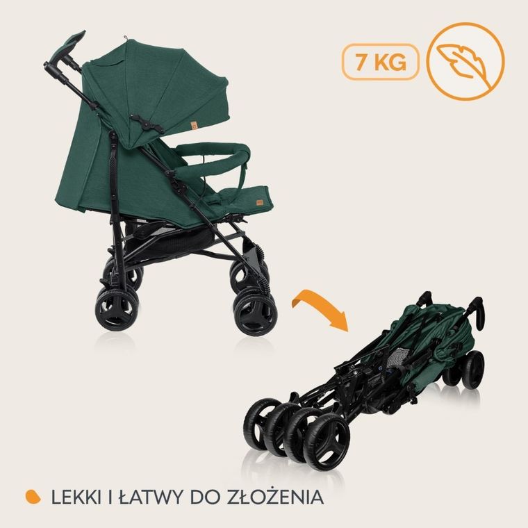 Lionelo, Irma, wózek spacerowy, Green Forest