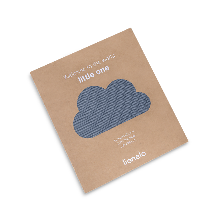 Lionelo, kocyk bambusowy, Blue, 75-100 cm