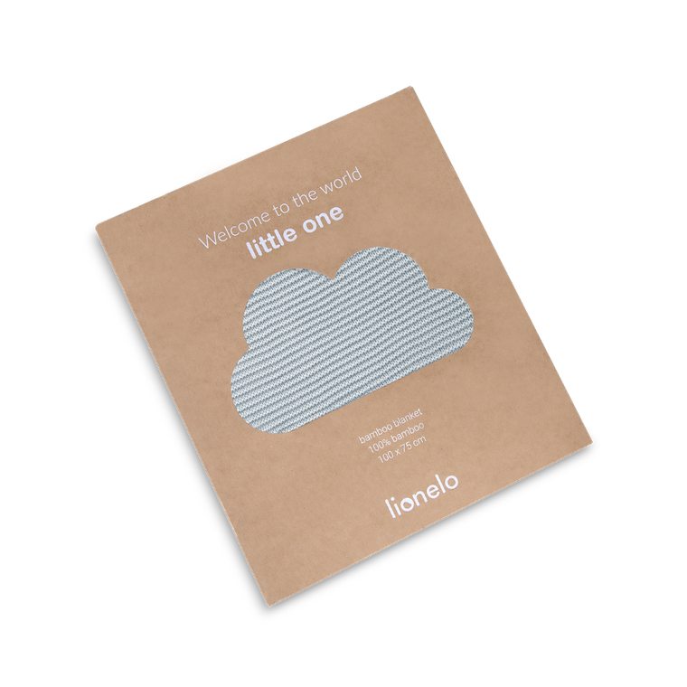 Lionelo, kocyk bambusowy, Grey, 75-100 cm