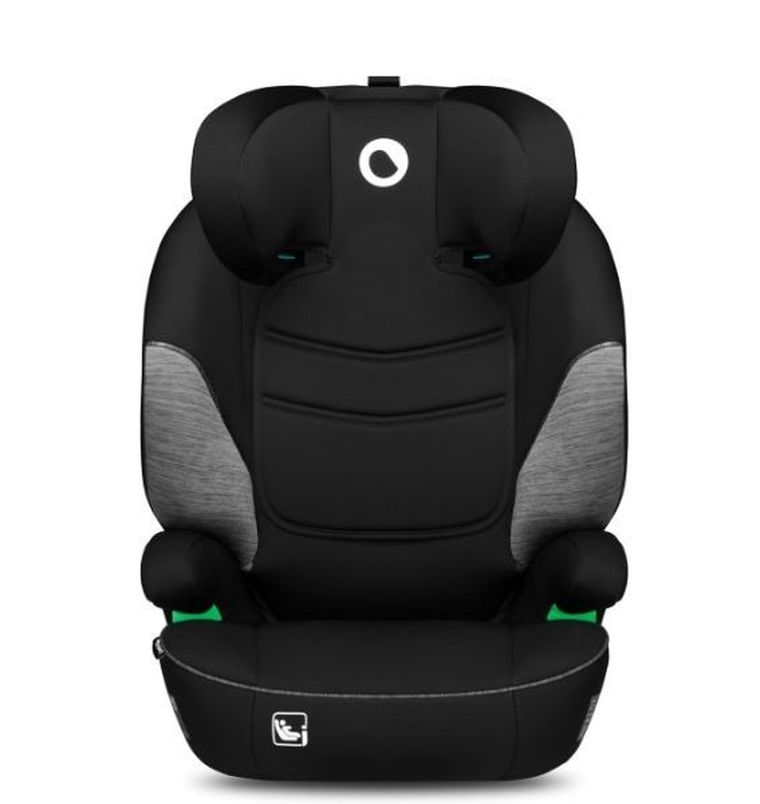 Lionelo, Lars, I-size, fotelik samochodowy, 100-150 cm, Black Grey