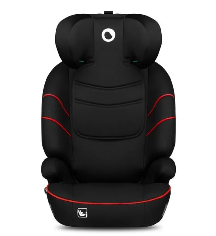 Lionelo, Lars, I-size, fotelik samochodowy, 100-150 cm, Sporty Black Red
