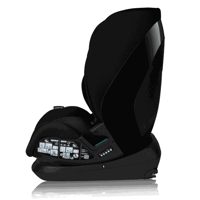 Lionelo, Lavender I-Size, fotelik samochodowy, Black Carbon, 76-150 cm