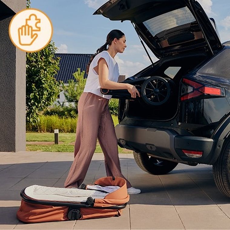 Lionelo, Layla, wózek wielofunkcyjny, 2w1, Black Onyx