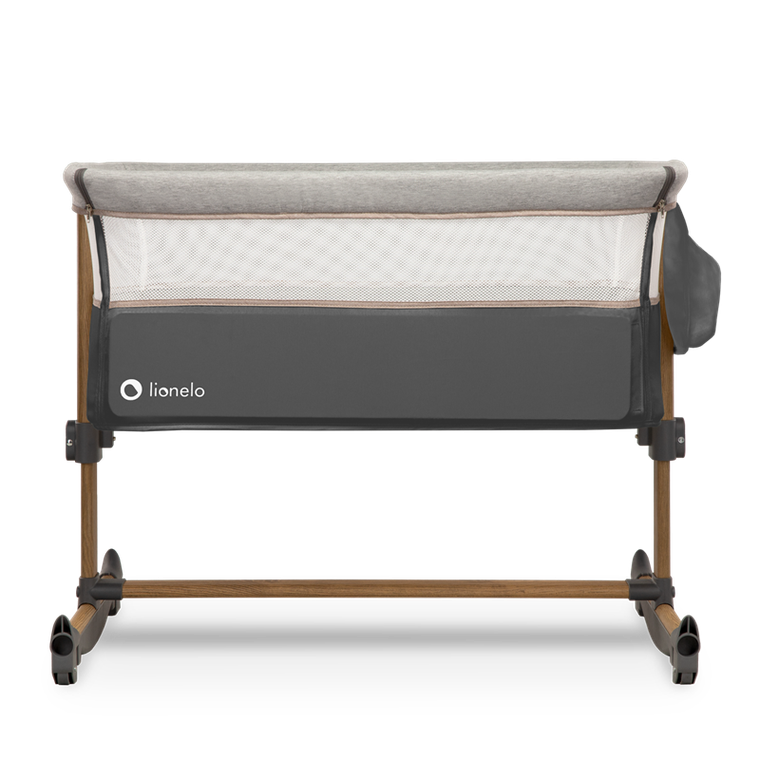 Lionelo, Leonie, łóżeczko dostawne, Grey Stone