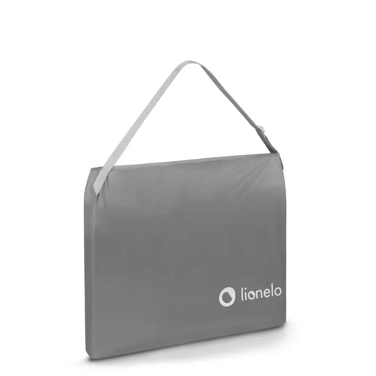 Lionelo, Lora, barierka ochronna do łóżka, składana, Grey Stone