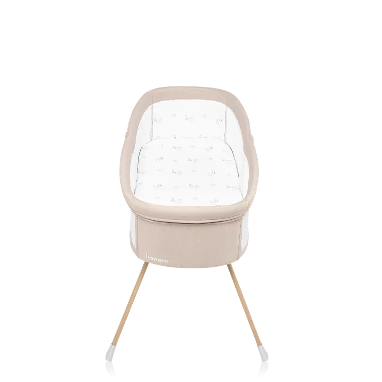 Lionelo, Malin Evo, łóżeczko z funkcją kołyski, beige natural