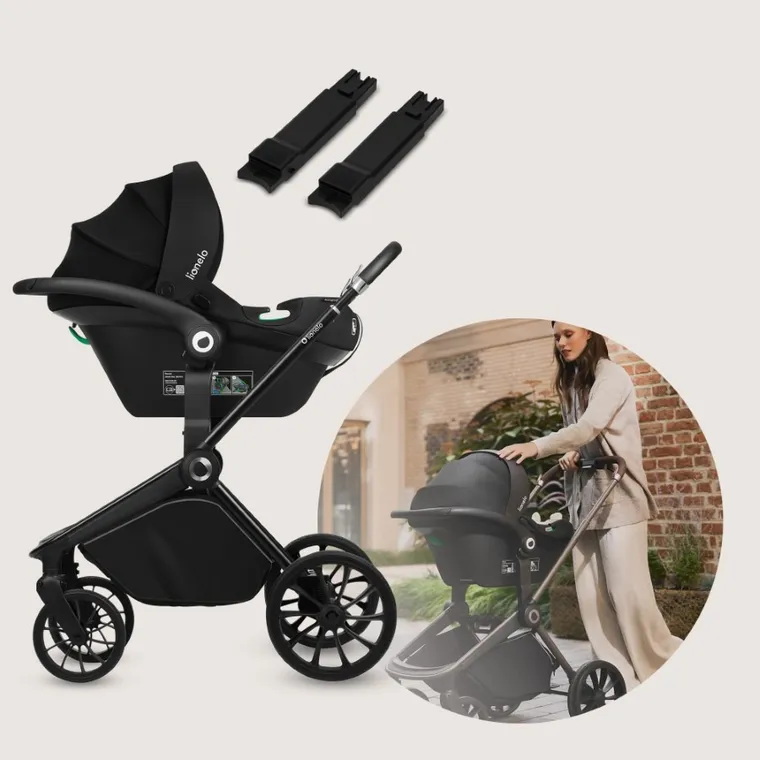 Lionelo, Mika Plus, wózek wielofunkcyjny, 3w1, Beige Sand