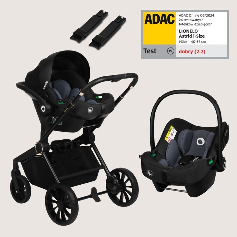 Lionelo, Mika Plus, wózek wielofunkcyjny, 3w1, Brown Rust