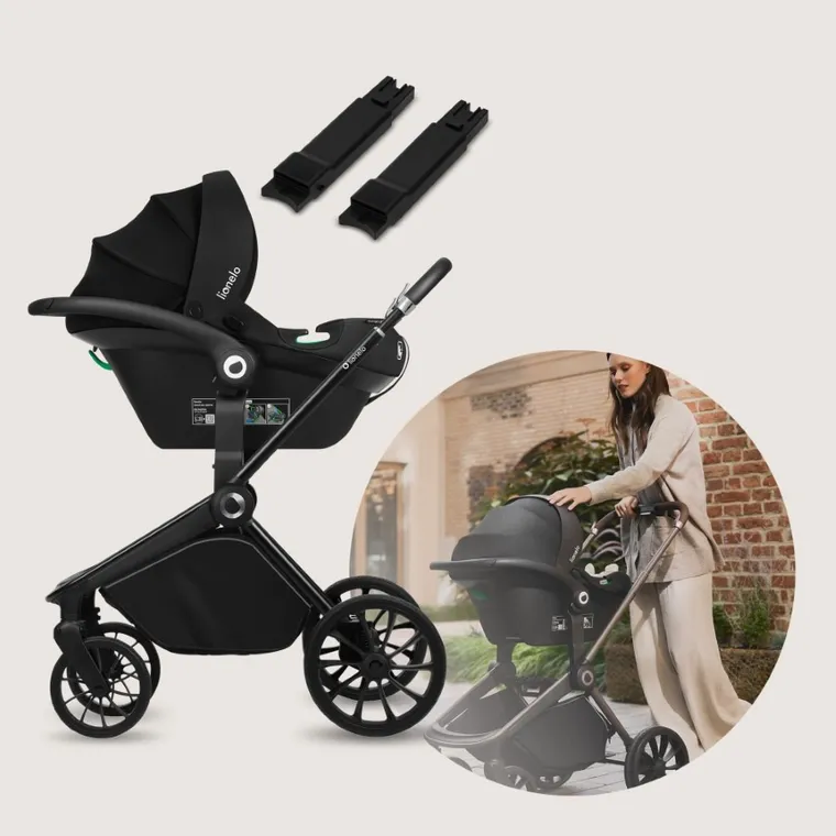 Lionelo, Mika Plus, wózek wielofunkcyjny, 3w1, Grey Stone