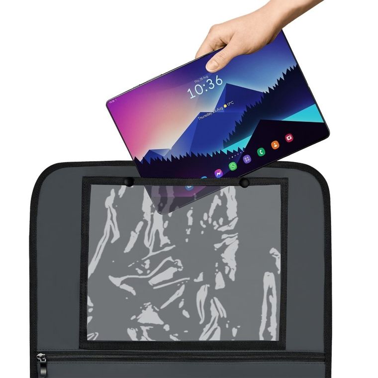 Lionelo, organizer na przedni fotel samochodowy, szary