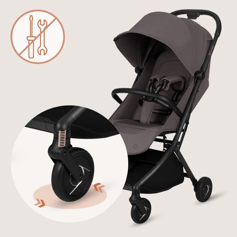 Lionelo, Sia, wózek spacerowy, beige taupe