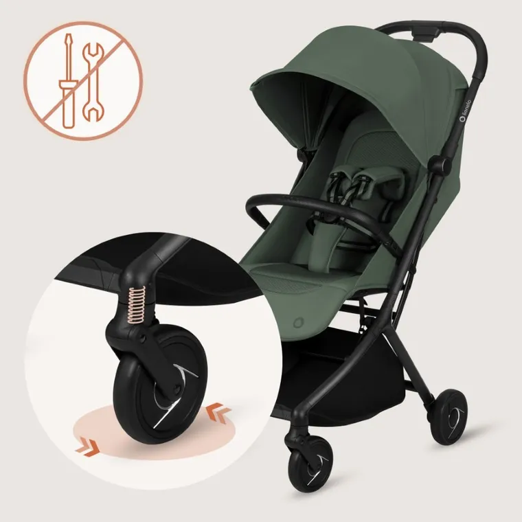 Lionelo, Sia, wózek spacerowy, emerald