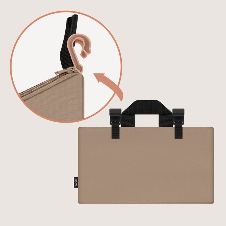 Lionelo, Sidepocket, organizer do łóżeczka, średni, beige