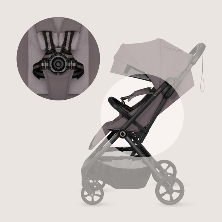 Lionelo, Tansi, wózek spacerowy, beige taupe