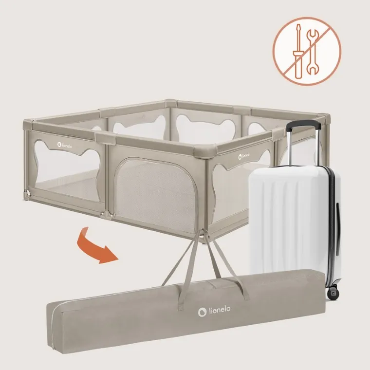 Lionelo, Willow XL, kojec, beige sand