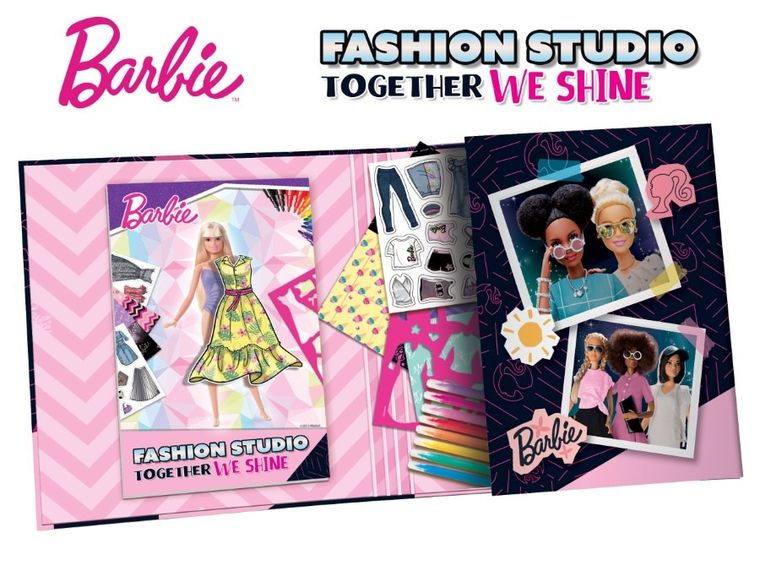 Lisciani, Barbie, Fashion Studio, szkicownik z naklejkami