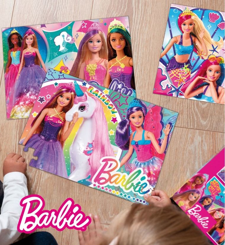 Lisciani, Barbie, puzzle maxi, 4w1, 48 elementów