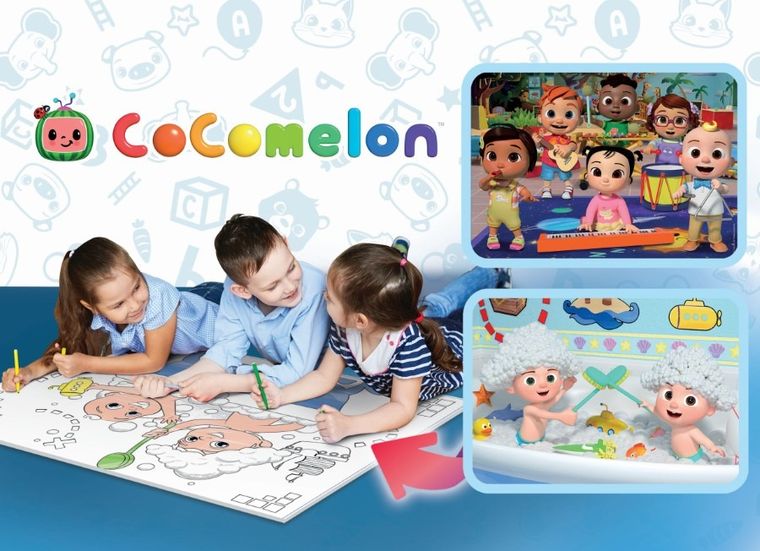 Lisciani, CoComelon, Czas coś zbudować, dwustronne puzzle podlogowe, 2-12 elementów