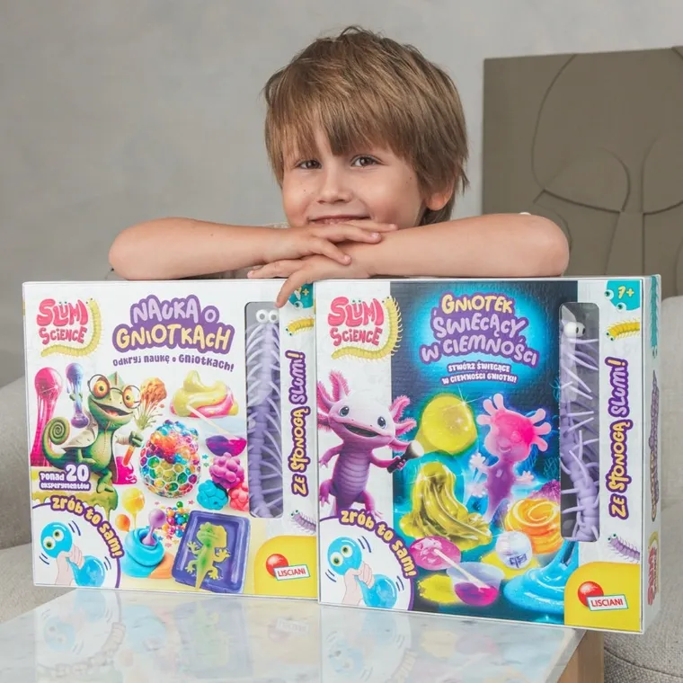 Lisciani, Slumi science, Gniotek w ciemności, zestaw do tworzenia gniotków