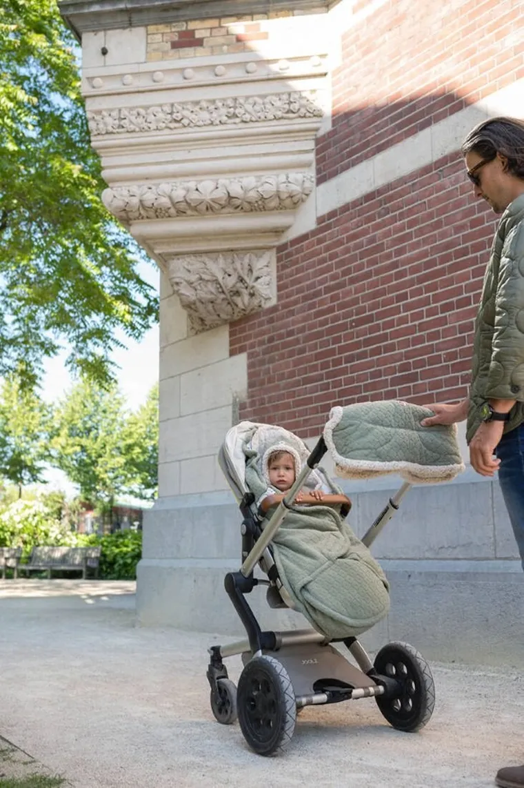 Lodger, Fleece, Elm, mufka do wózka, polarowa, szałwiowa