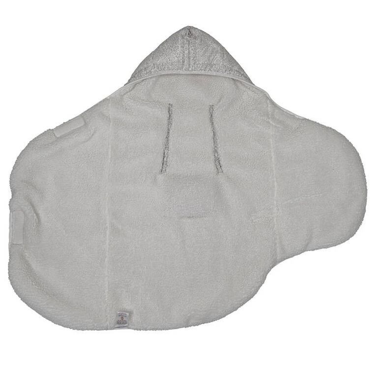 Lodger, Folklore Taslon Drizzle, wielofunkcyjny otulacz z polarem, wodoodporny, szary