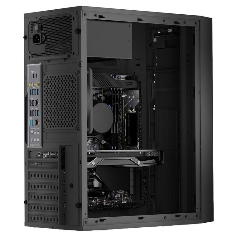 Logic, obudowa komputerowa, J23 PRO USB-C, czarna
