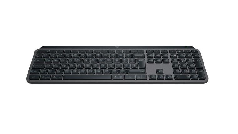 Logitech, MX Keys S, klawiatura bezprzewodowa, graphit