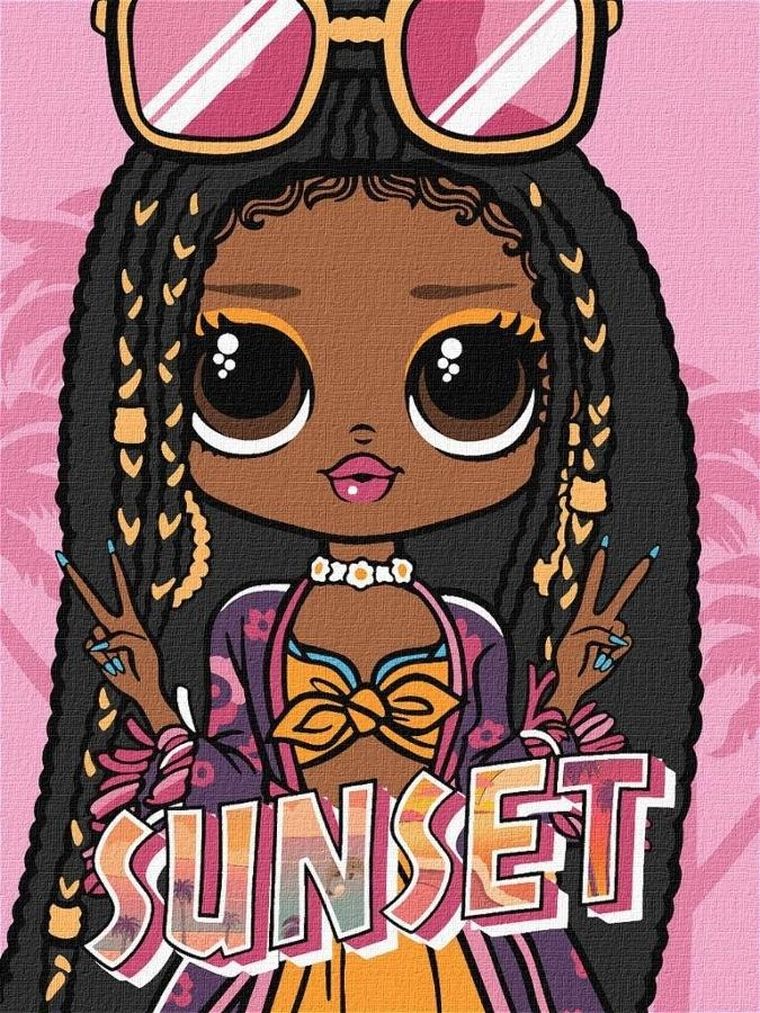 L.O.L. Surprise! malowanie po numerach, 30-40 cm