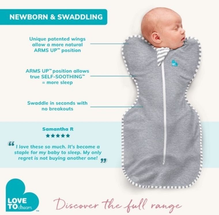 Love to Dream, Swaddle Up, otulacz, śpiworek, biały, TOG 1, rozmiar S