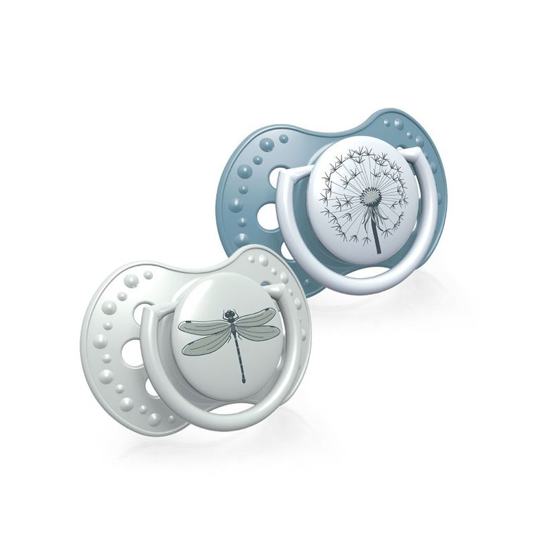 Lovi, Botanic Boy, smoczek silikonowy, dynamiczny, 6-18m, 2 szt.