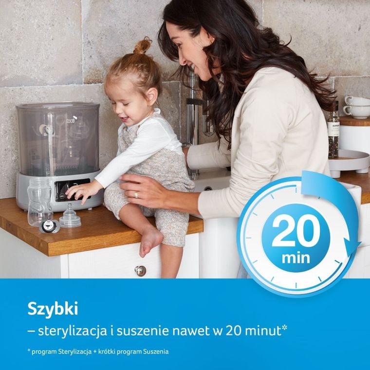 Lovi, elektryczny sterylizator parowy z suszarką