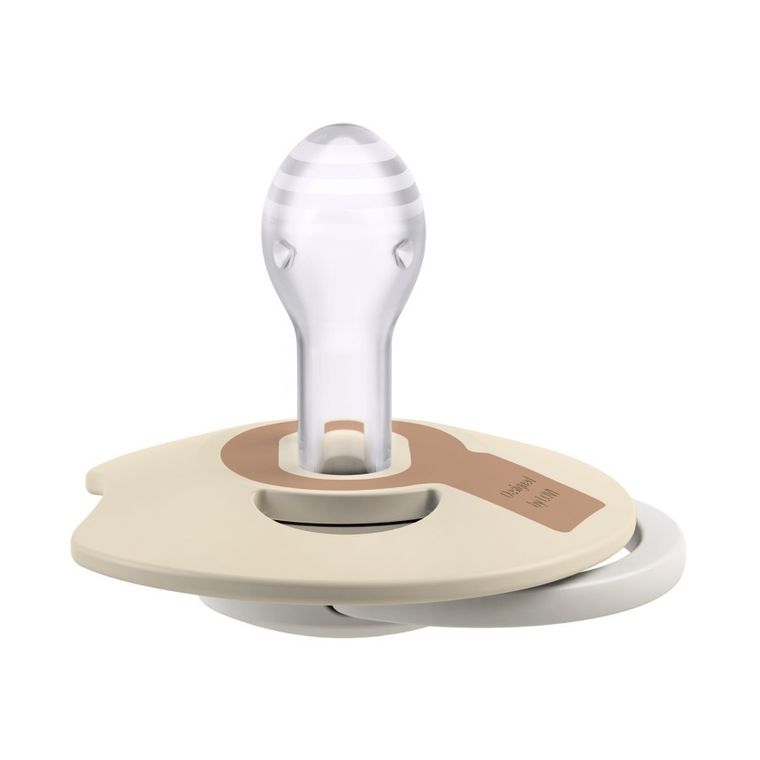 Lovi, Prime, smoczek silikonowy, dynamiczny, Ivory+Blush Glow, 18m+, 2 szt.