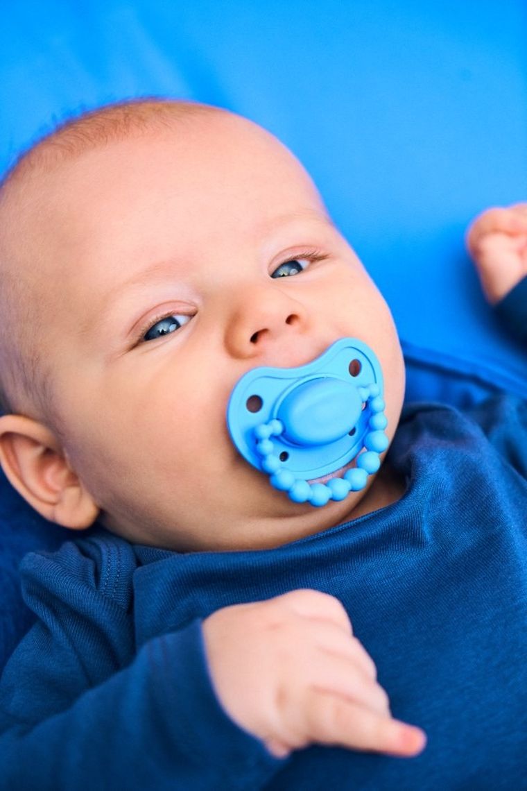 LUU Kids, smoczek pozycjonujący, Greek Sky, 0-3m