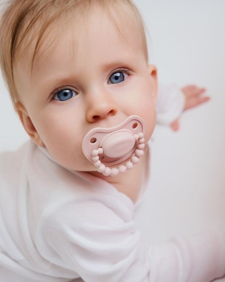 LUU Kids, smoczek pozycjonujący, Velvet Blush, 0-3m