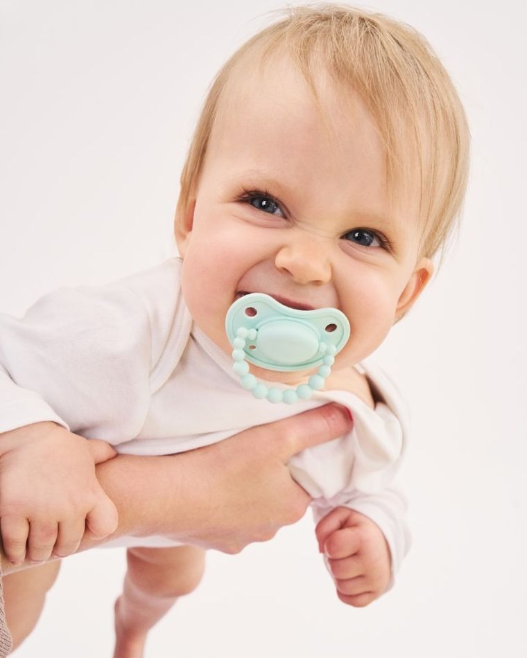 LUU Kids, smoczek pozycjonujący, Vivid Mint, 6m+