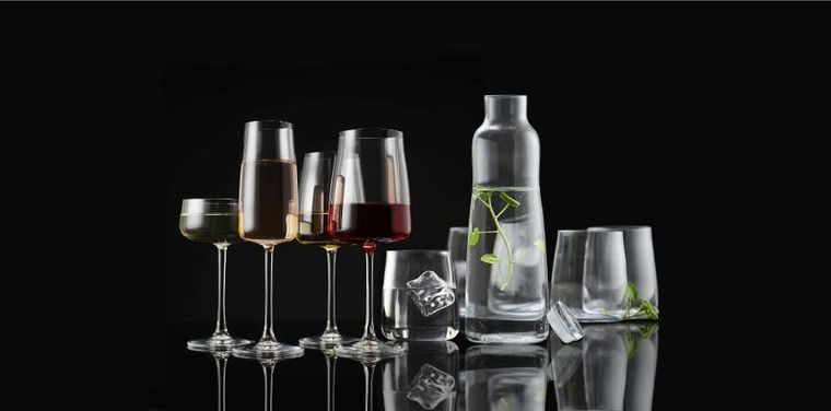 Lyngby Glas, kieliszki do szampana ze szkła kryształowego Zero, 260 ml, 4 szt.