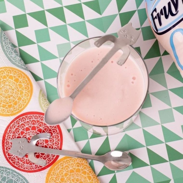 Łyżeczki, srebrne, kotki, zestaw, 2 szt.