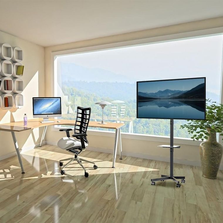 Maclean, stojak na telewizor, 32-55", na kółkach, Vesa 400-400 mm, 25 kg, MC-949