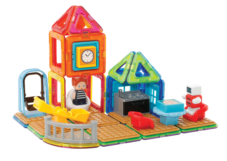 Magformers, Max's Plauground, klocki magnetyczne, 33 elementy