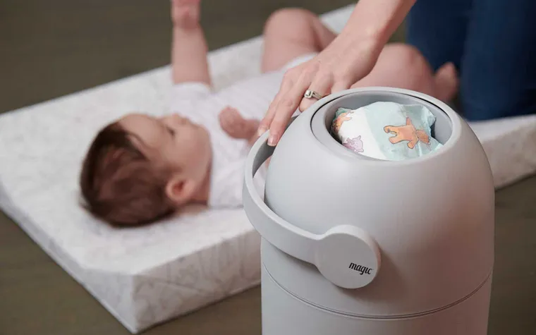 Magic, pojemnik na pieluchy, niebieski + worki