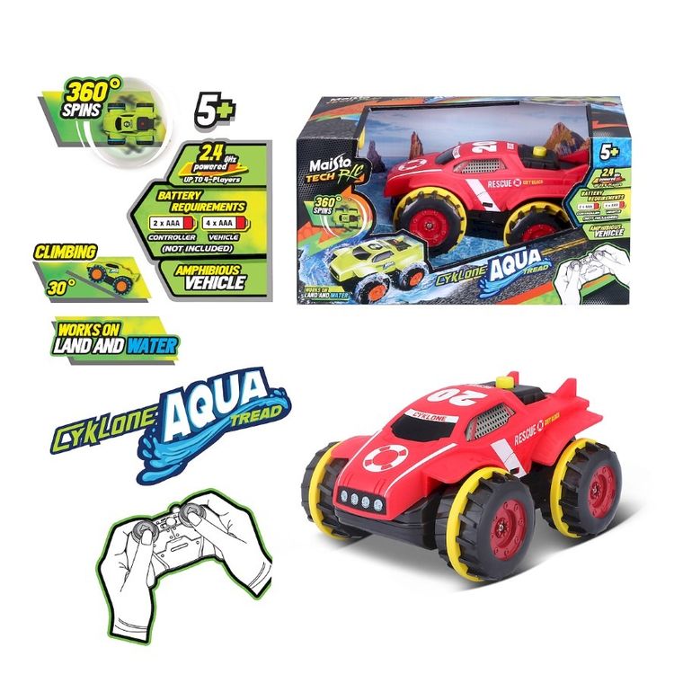 Maisto Tech, Cyklone Aqua Tread, pojazd zdalnie sterowany,
