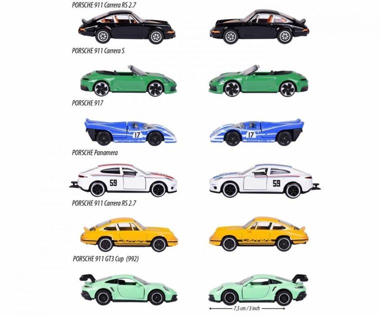 Majorette, Porsche Premium Cars, model pojazdu, resorak, 1:64, 1 szt.