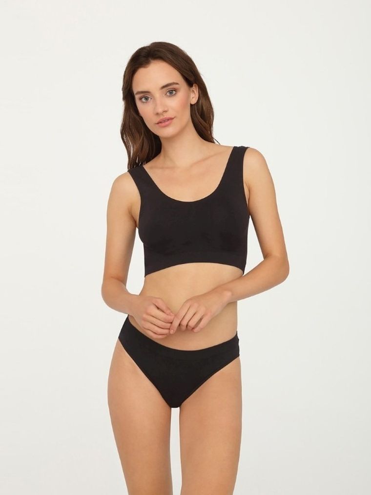 Majtki figi damskie, czarne, Mini Bikini Kiki, Gatta