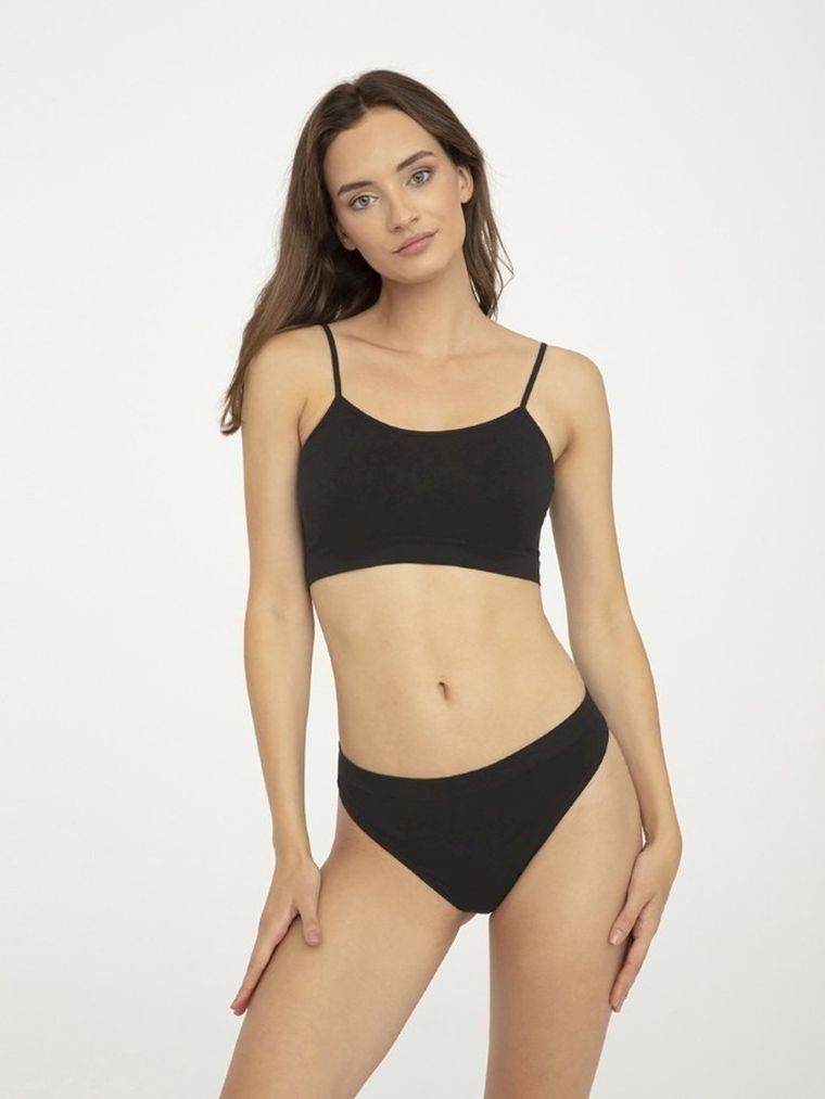 Majtki stringi damskie, czarne, String Sisi, Gatta